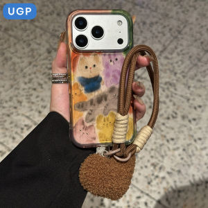 New 2025  17Promax Phone Case Graffiti Cat 16Unique 15Pro Cute Cartoon 14Good Looking Unique 13Internet Famous Max Full Cover Women