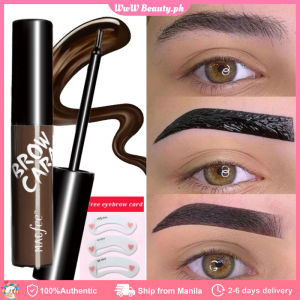 Henna Eyebrow Dye Gel Tint with Eyebrow Stencils BROW Tattoo Long Lasting Waterproof Peel Off Dye Eyebrow Eye Cosmetics Eyebrow Tattoo Cream