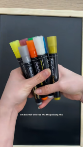 Bút dạ quang viết bảng menu Thế Giới Bảng - màu neon và nhũ metallic - chalk marker