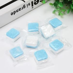 Washing Machine Cleaner Blue White for Deep Clean Metal Drum Effervesce Neutralize Odors No Residue Fast Cleaning Foam Home Use