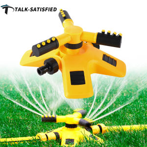 360 Degree Automatic Rotating Sprinkler Head Nursery Irrigation Rotating 3 Arm Sprinkler Garden Lawn Agriculture Waterer Sprinkler Watering Sprinkler Nozzle Watering 360 Degrees/Plant Watering/2 Hose Insertion Heads