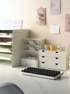 Rotatable Acrylic Display Case with Stackable Shelves for Collectibles