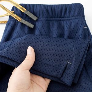 Quần Short Lưới Thoáng Khí Cỡ Lớn 300 Pound Phong Cách Mỹ Cổ Điển Cho Nam Mùa Hè Rộng Rãi Thời Trang Thể Thao Quần Năm Mảnh