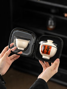 Glass Travel Tea Set Portable Express Cup Personal Special Travel Package Outdoor Kung Fu Tea Cup Teapot