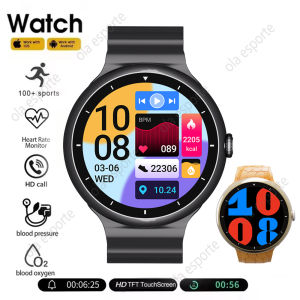 New Smart Watch Women AMOLED Screen Bluetooth Call NFC GPS Tracker Compass Sport Watches Fitness Clock Men Smartwatch Waterproof