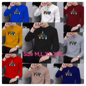 Sale Sweater Keren Crewneck Elegan Kaos Pria Trendy Sweatshirt Kasual Sweter Cowok Kekinian Change