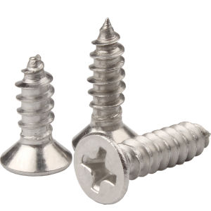 BAODEFENG | 304 Stainless Steel Flat Head Cross Recessed Wood Screw