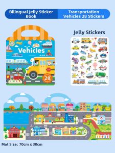 XIAOBOOKDIAN | Reusable Adhesive Fun Educational Childrens Book
