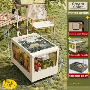 Folding Outdoor Camping Storage Box High Capacity