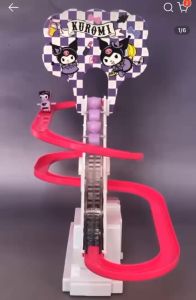 Kuromi spiderman ladder and slide toy with music and lights