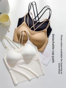 Miiow | Cat Woman Vest Womens Summer Skin-friendly Seamless Bra Pad Included Can Be Worn As Inner Or Outer Wear Sweet Style Short Length