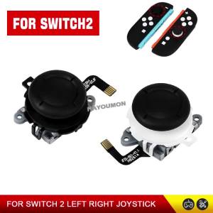 Replacement Black White Joystick for Switch 2 TMR 3D Joystick Analog Thumb Stick for Switch2 NS2 Joypad Controller Repair Parts