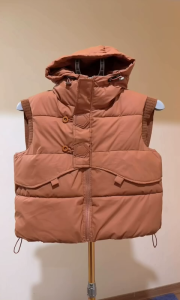 [H607]. Áo phao Gile nữ siêu nhẹ- Áo khoác sát nách Có Mũ size M(40kg- 48kg) L(49-53kg)