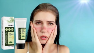 Ouhoe Aloe Soothing Sun Cream Mild Hydrating Moisturizing Refreshing Lightweight For Body And Face Spf 50+ Pa+++ 50ml