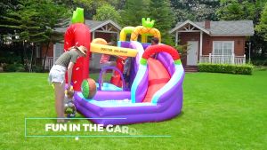 Waterpark Giant Castle Slide Bouncer outdoor inflatable slide playground Swimming Play Pool Water Slide Bouncy Taman Mainan Anak