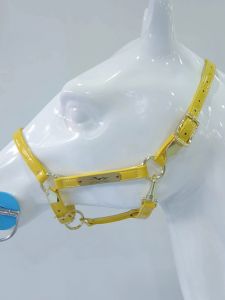 Glossy Painted Leather Horse Bit Adjustable Traction Equestrian Headstall Training Harness Horse Equipment by Aishangma