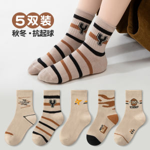 ถุงเท้ากีฬาผ้าฝ้ายบางสำหรับเด็ก ถุงเท้ากลางน่องสำหรับเด็กผู้ชาย ถุงเท้าฤดูใบไม้ผลิและฤดูใบไม้ร่วง ถุงเท้าเด็กผู้ชาย ถุงเท้าเด็กผู้ชาย Tagkita