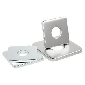 Thickened 304 Stainless Steel Square Washer for Curtain Wall M3 M4 M5 M8 M10 M12 M16 Square Pad Circle Hardware Fastener