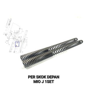 Per Skok Depan Mio J (Harga Per Set Isi 2) - Peer Pir Ver Vir Dalam As Linggis Sok Sekok Shockbreaker Depan Yamaha Fino Fi Mio M3 Mio GT 125 Mio S Soul GT Panjang 28 cm