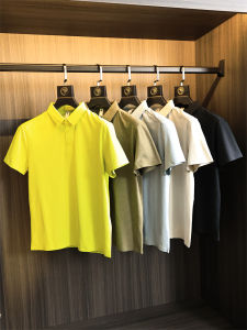 High-End Breathable No-Trace Glued 2025 Outdoor Sports Mens Collared Quick-Dry Short-Sleeve Polo Shirt Trendy Fashion Urban