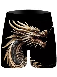 Hot Toys | 2026 Hot-selling New Summer Fashion Mens Cool Golden Dragon Sports Shorts Mens 3D Printed Breathable Shorts Large Size
