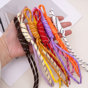 1/5pcs 22cm Colorful Striped Handmade Braided Cord Rope Knot Lanyard for DIY Keychain Bag Charm Pendant Accessories