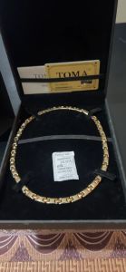 Hàng Chính Hãng Vòng Cổ Nam TOMA Nhật Bản Mầu Vàng 24k Điều Hoà Huyết Áp