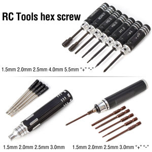 Hex Screw Driver 1.5mm 2.0mm 2.5mm 3.0mm Screwdriver Kit for RC Helicopter Drone Aircraft Repair Tool Helicopter Wrench