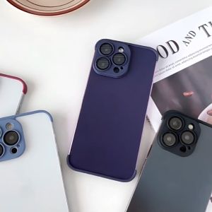 เคส ฟิล์มกันรอย โทรศัพท์มือถือ สีน้ำ สีเขียว เครื่องมือที่ประสบความรู้สึกหน้า คล้องสำหรับ iPhone 14 Pro Max 13 Pro Max