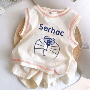 Barababa Childrens Vest Set Summer New Arrival Boys Girls Baby Fashionable Shorts Casual Style Polyester Blend Fabric