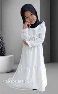 Terbaru Gamis Anak Perempuan Bahan Crinkle Airflow Usia 1-9Tahun