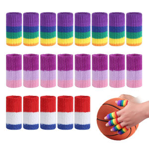 10Pcs/Set Finger Sleeves ProtectorsSport Thumb Brace Support Finger Brace Elastic Thumb Sleeves for Relieving Pain Arthritis