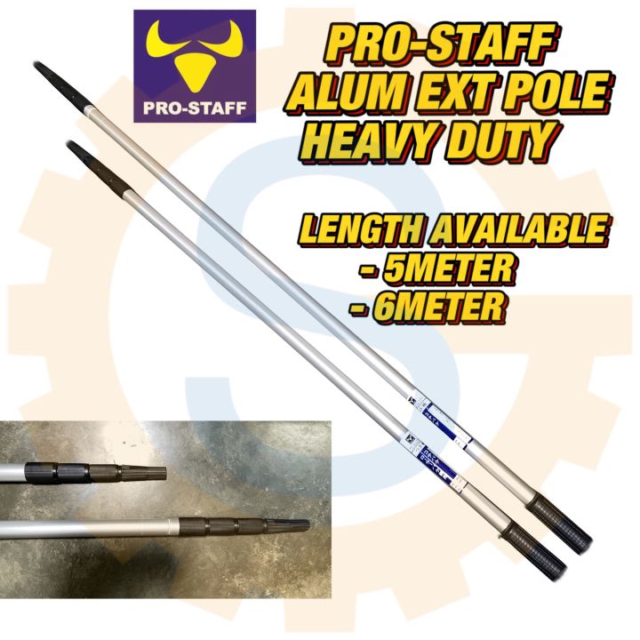 PROSTAFF HEAVY DUTY ALUMINIUM EXTENSION POLE ADJUSTABLE 4M 5M 6M WITH