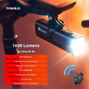 TOWILD DLite1200 1600LM Đèn LED Nguồn Sáng Kép Thông Minh Đèn Pha Xe Đạp Thông Minh IPX6 Chống Nước Tập trung/Chùm Tia Lũ Đèn Trước Xe Đạp Dành Cho Xe Đạp MTB