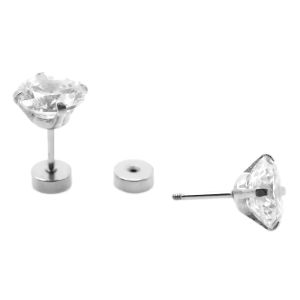 Mariasz Minimalist 20G 3-8mm Tiny Stainless Steel Flatback Stud Earrings for Women Men Cartilage Tragus 0.8mm Piercings Jewelry