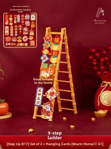 Moving House Decoration Ladder Ornament Chinese Style Creative Gift Housewarming Ceremony Decoration Resin Material Desktop