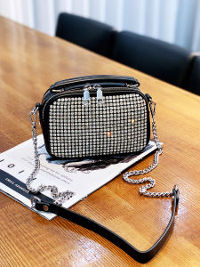 Fashionable Full Drill Mobile Phone Bag Summer Casual Square Small Bag 2022 New Style Sparkling Crossbody Diamond Handbag