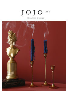 โคมเทียนโลหะชุบทองแดงสไตล์ยุโรป ตกแต่งบ้าน สไตล์ยุโรป สำหรับตกแต่งบ้าน วัสดุเหล็กกล้า เหมาะสำหรับประดับตกแต่งบ้าน