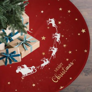 VIKAMA Christmas Red Festive Tree Dress Home Decoration Festival Christmas Tree Gift Decoration Easy To Clean Washable