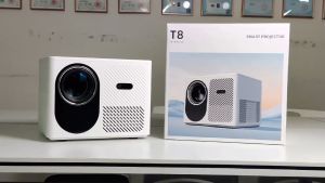 【Shocked Real Fully Auto Focus】AUN T8 17500 lumen 1000 ANSI android 11.0 projector 4k ultra hd with wifi and bluetooth in cinema portable movie mini projector for phone for laptop smart wireless projector for teaching for classroom