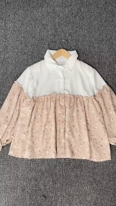 Promo Kemeja Wanita Lengan Panjang Motif Bunga