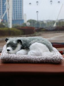 2025 New Bamboo Charcoal Dog Figurine Creative Cute Car Interior Decoration Cartoon Dog Activated Carbon Purification Accessory