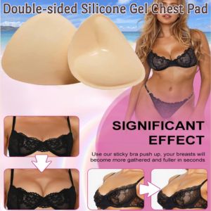 Double-sided Silicone Breast Pad Comic Chest Lifting Biological Extra Thick Small Breast Push Up Wedding Underwear