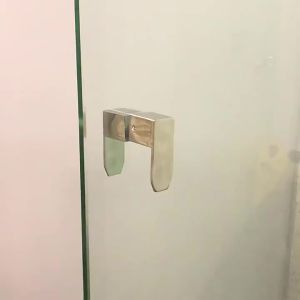 SUS304 Matte Black Shiny Polished Single Double Back To Back Glass L Shaped Pull Handle Sliding Shower Enclosure Cubicle Door