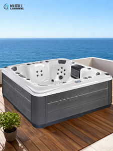 SUNRANS | Bồn Tắm Nước Lớn Acrylic Duy Trì Nhiệt Độ Phun Massage Kiểu Độc Lập