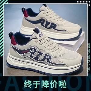 Stylish Breathable Mesh Thick-soled Sneakers