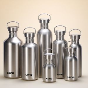 350-2000ml Stainless Steel Water Bottle Single Wall Large Capacity Big Mouth Vacuum Flasks with Lid Cycling Drinkware Sports