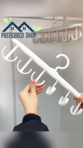 PREFERRED SHOP Storage Space Saving Clothes Bra Non-Slip Multi-Functional Hanger 12Hooks