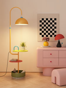 Dopamine Bedroom Nightstand Childrens Girls Small Replacement Creative Iron Art Cartoon Memphis Table Lamp Integrated