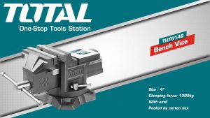 Ê tô kẹp bàn mâm xoay Total Ingco Wadfow êtô kẹp cơ khí lực kẹp 1000-2500kgs miệng 60-2000mm chất liệu gang giữ chặt phôi thao tác - cam kết chính hãng